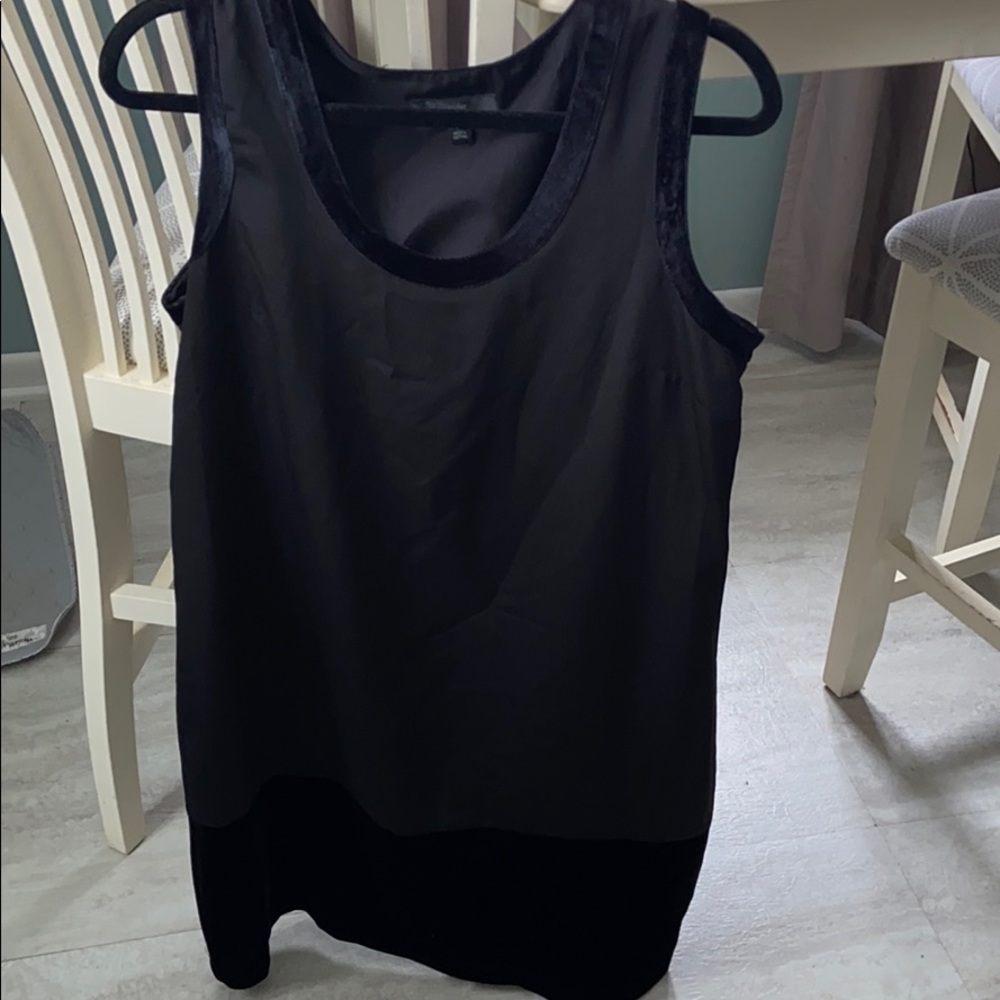 Women’s little black dress.
